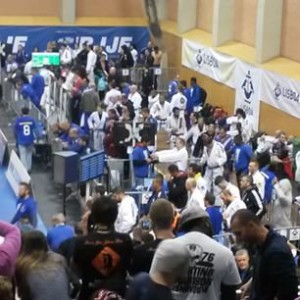 BJJ warm up area